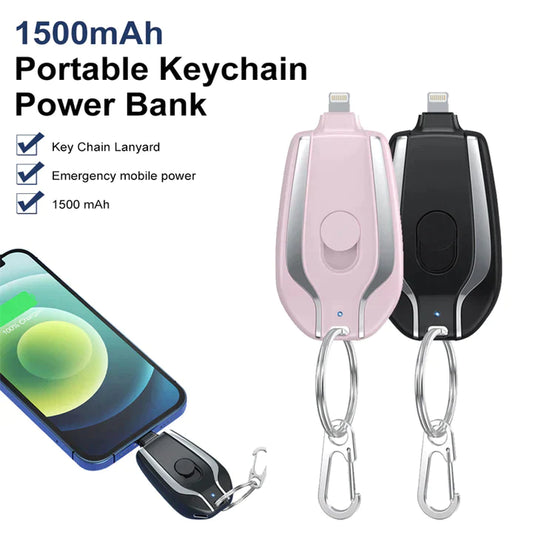 Portable Mini Key Chain Power Bank😍